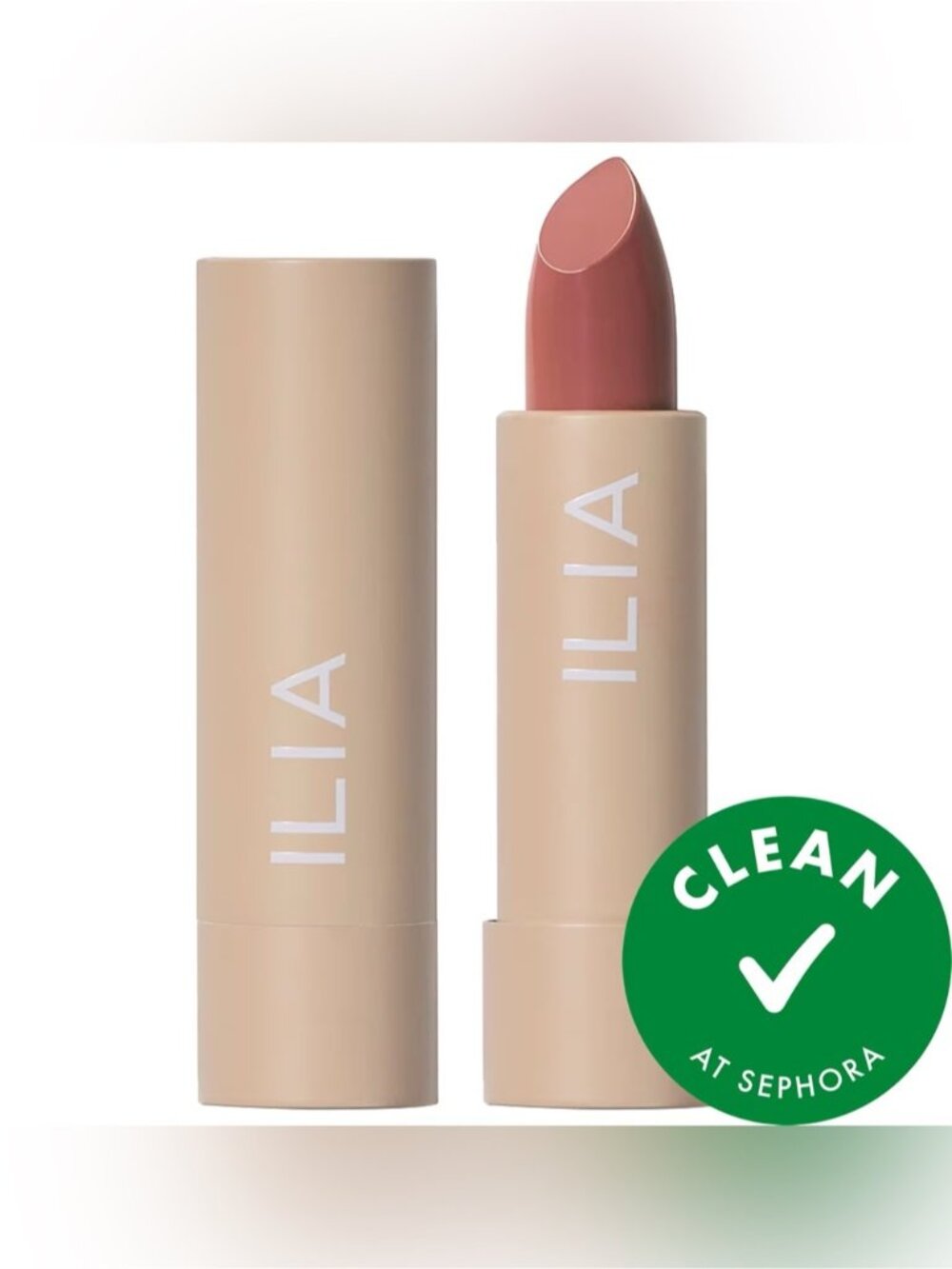 ILIA Color High Impact Lipstick matte longlasting clean beauty AMBERLIGHT nude
